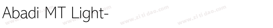Abadi MT Light字体转换